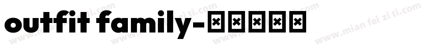 outfit family字体转换
